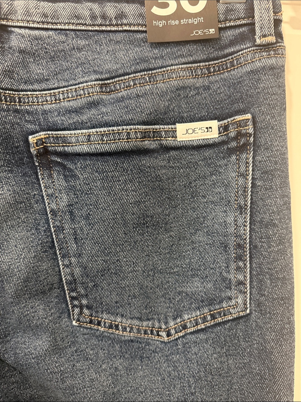 Joe's Jeans Women's High-Rise Straight Jeans Indigo Worn Size 30 NWT - Picture 4 of 10